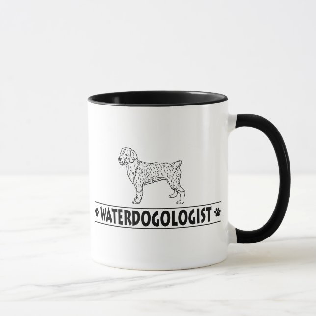 Humorous Spanish Water Dog Mug (Right)