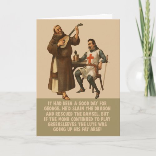 Humorous St Georges Day Card