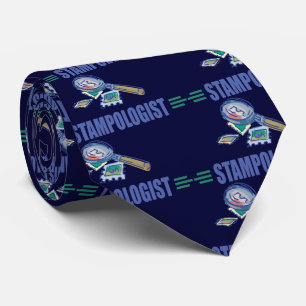 Humorous Stamp Collecting Tie