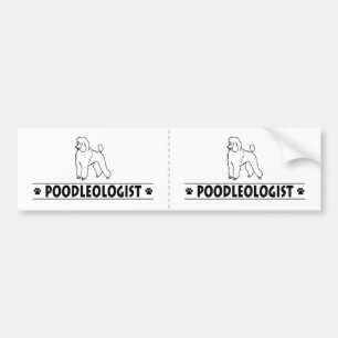 Humorous Standard Poodle Bumper Sticker