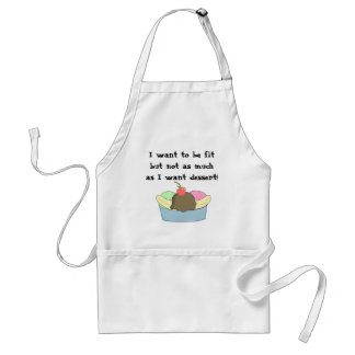 Humorous Sundae Saying Adult Apron