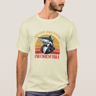 Humorous Swordfish Art for Sea Fans T-Shirt