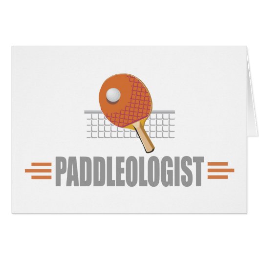 Humorous Table Tennis Cards (Front Horizontal)