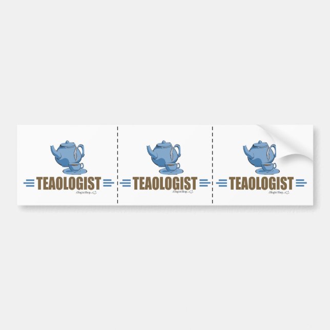 Humorous Tea Bumper Sticker (Front)