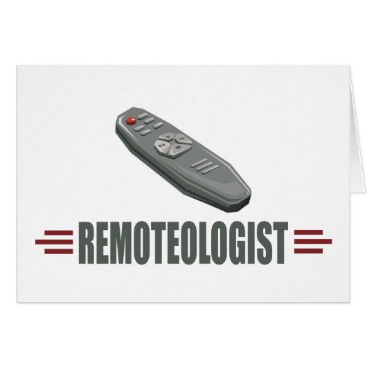 Humorous Television Remote Control Cards (Front Horizontal)