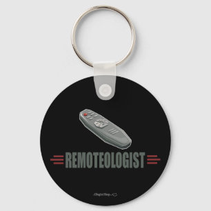Humorous Television Remote Control Keychain