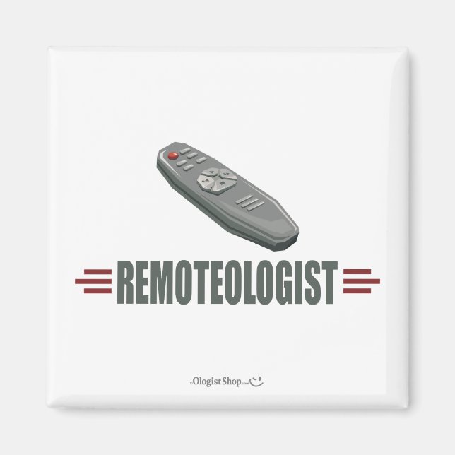 Humorous Television Remote Control Magnet (Front)