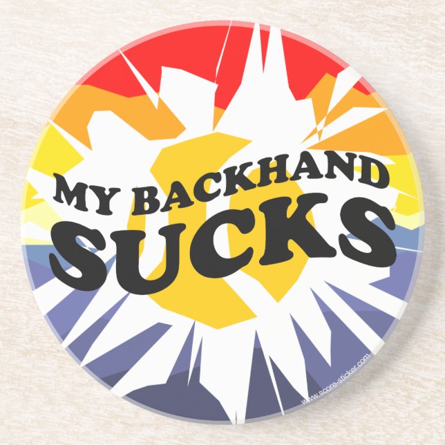 Humorous tennis gifts Funny Personalized Coasters (Front)