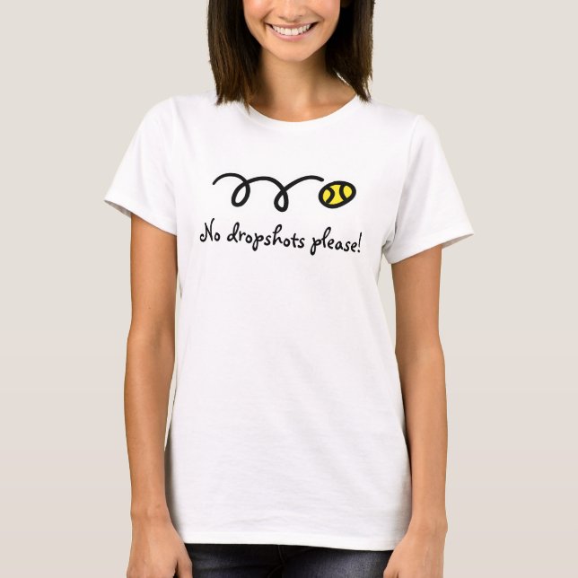Humorous tennis t-shirt for women - All sizes (Front)