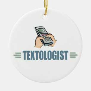 Humorous Texting Ceramic Ornament