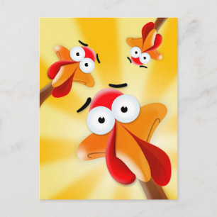 Humorous Thanksgiving, Happy Turkey Day Holiday Postcard