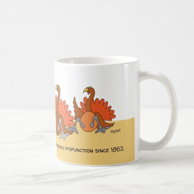 Humorous Thanksgiving Turkey Mug (Right)