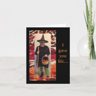 Humorous Thought for Halloween Card