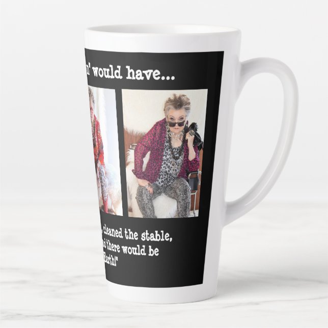 Humorous Three Wise Women at Christmas  Latte Mug (Right)