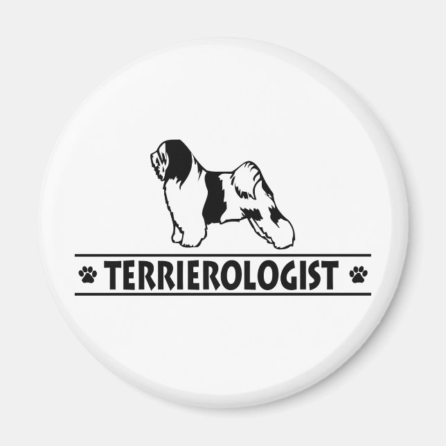 Humorous Tibetan Terrier Magnet (Front)