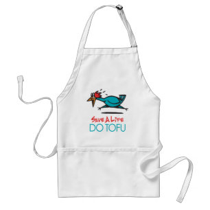 Humorous Tofu Design Adult Apron