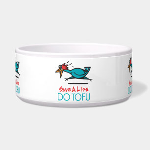 Humorous Tofu Design Bowl