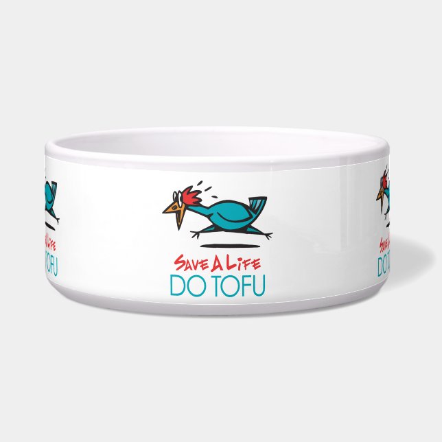 Humorous Tofu Design Bowl (Front)