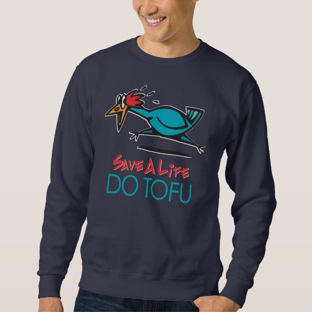 Humorous Tofu Design Sweatshirt (Front)