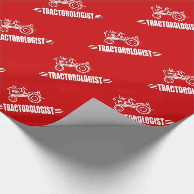 Humorous Tractor Lover Wrapping Paper (Corner)