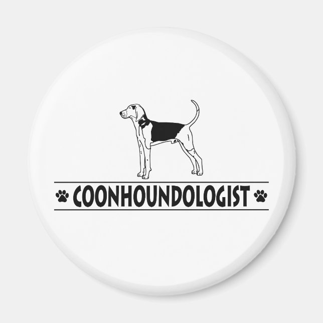 Humorous Treeing Walker Coonhound Magnet (Front)