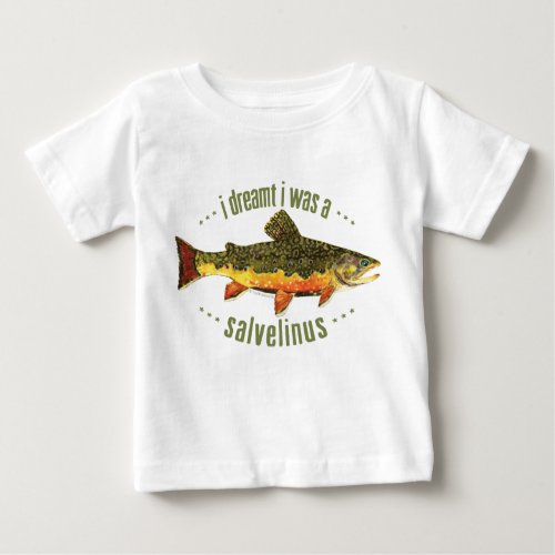 Humorous Trout Fishing Baby T_Shirt