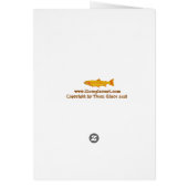 Humorous Trout Fishing Card (Back)