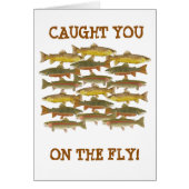 Humorous Trout Fishing Card (Front)