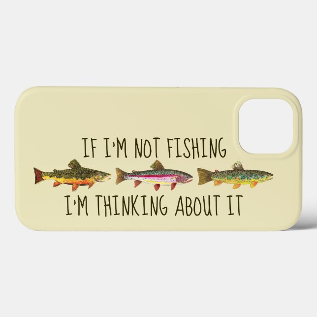 Humorous Trout Fishing Case-Mate iPhone Case (Back (Horizontal))