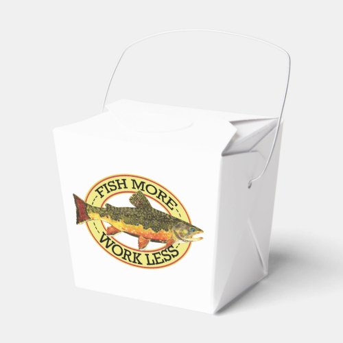 Humorous Trout Fishing Favor Boxes