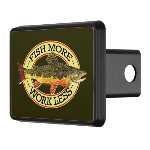 Humorous Trout Fishing Hitch Cover