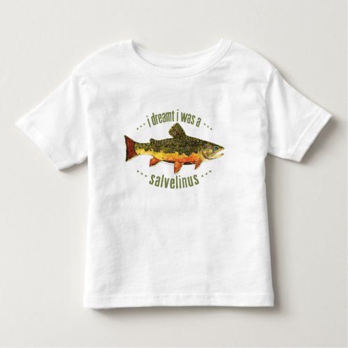 Humorous Trout Fishing Toddler T_shirt