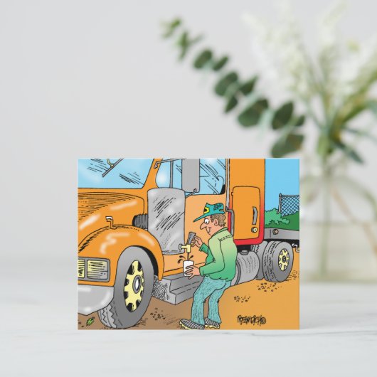 HUMOROUS TRUCKER CARTOON GIFTS (Standing Front)