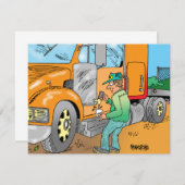 HUMOROUS TRUCKER CARTOON GIFTS (Front/Back)