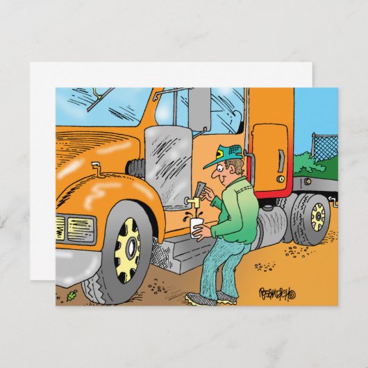 HUMOROUS TRUCKER CARTOON GIFTS (Front/Back)