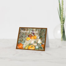 Humorous Turkey Shoot Thanksgiving Card