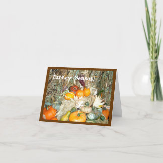 Humorous Turkey Shoot Thanksgiving Card