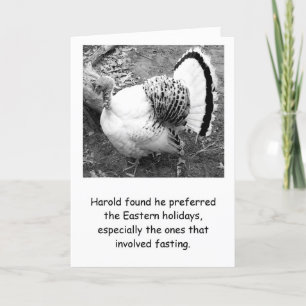 Humorous Turkey Thanksgiving Card