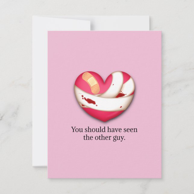 Humorous Valentine Breakup Divorce Personalized Note Card (Front)