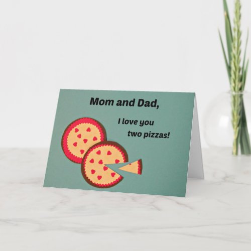 Humorous Valentine for parents Holiday Card
