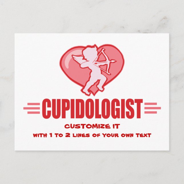 Humorous Valentine Holiday Postcard (Front)