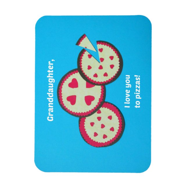 Humorous Valentine message for Granddaughter Magnet (Vertical)
