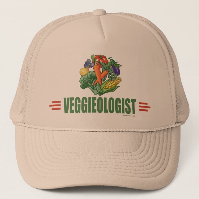 Humorous Vegetarian Trucker Hat (Front)