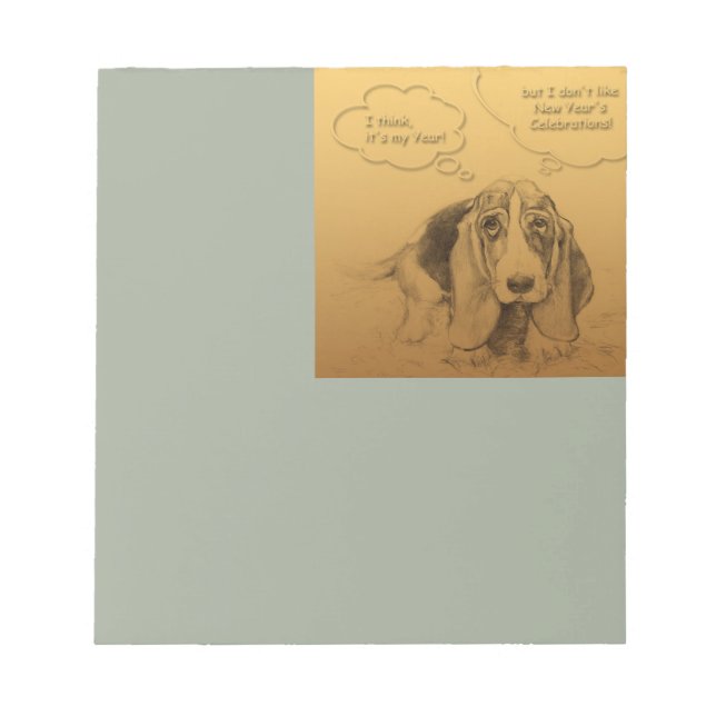 Humorous Vietnamese Chinese Dog Year Notepad (Front)