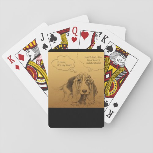 Humorous Vietnamese Chinese Dog Year Playing Cards