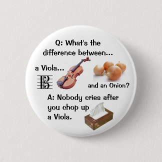 Humorous Viola Joke Button