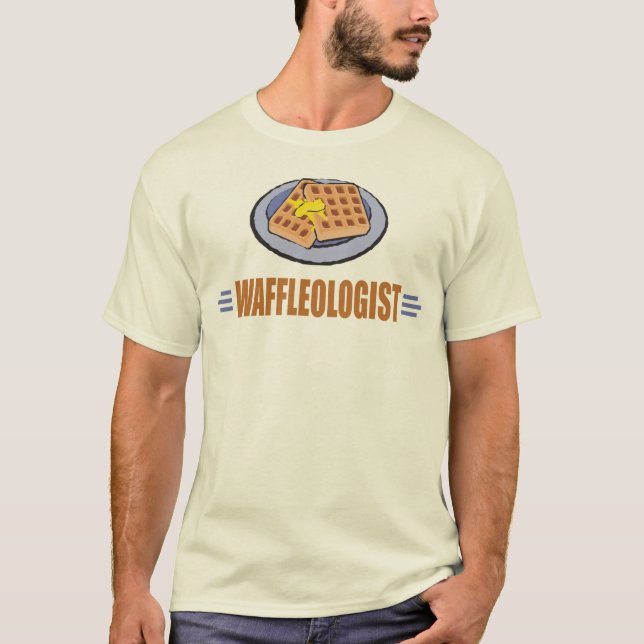 Humorous Waffle Chef T-Shirt (Front)