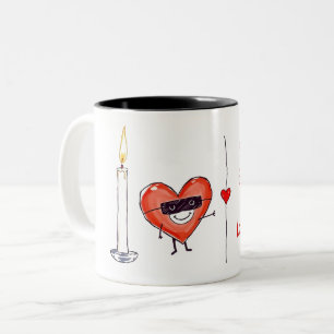 Humorous Wedding Vibes Design Two-Tone Coffee Mug