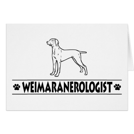 Humorous Weimaraner Cards (Front Horizontal)