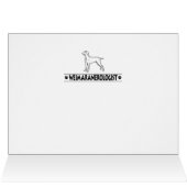 Humorous Weimaraner Cards (Inside Horizontal (Top))